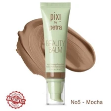 Pixi by Petra Beauty Balm High-Coverage Foundation No.5 Mocha 0249 - 1.7 fl oz