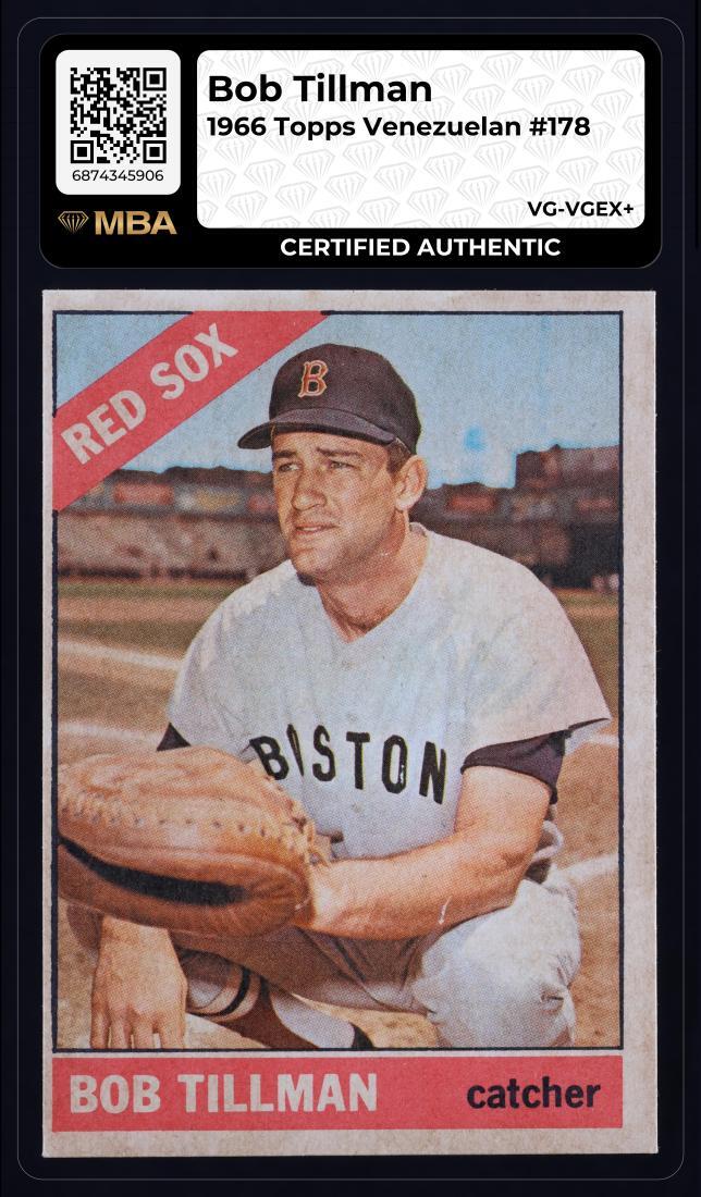 1966 Topps Venezuelan: #178 Bob Tillman MBA VG-VGEX+