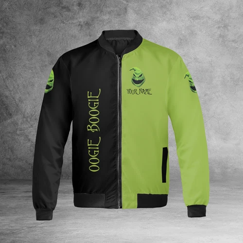 Personalized The Nightmare Before Christmas Oogie Boogie Black & Green Jacket