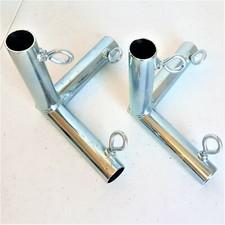 2pc 3 Way Corner Up Angle Low Peak Canopy Fitting Lean To Patio (P3JA) 3/4" Pipe