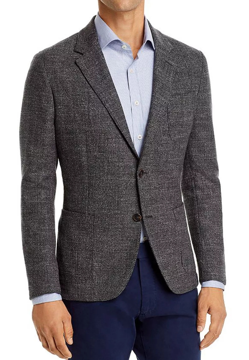 $498 New Mens Dylan Gray Tweed Classic Fit Sport Coat Blazer Jacket Coat 44  R | eBay