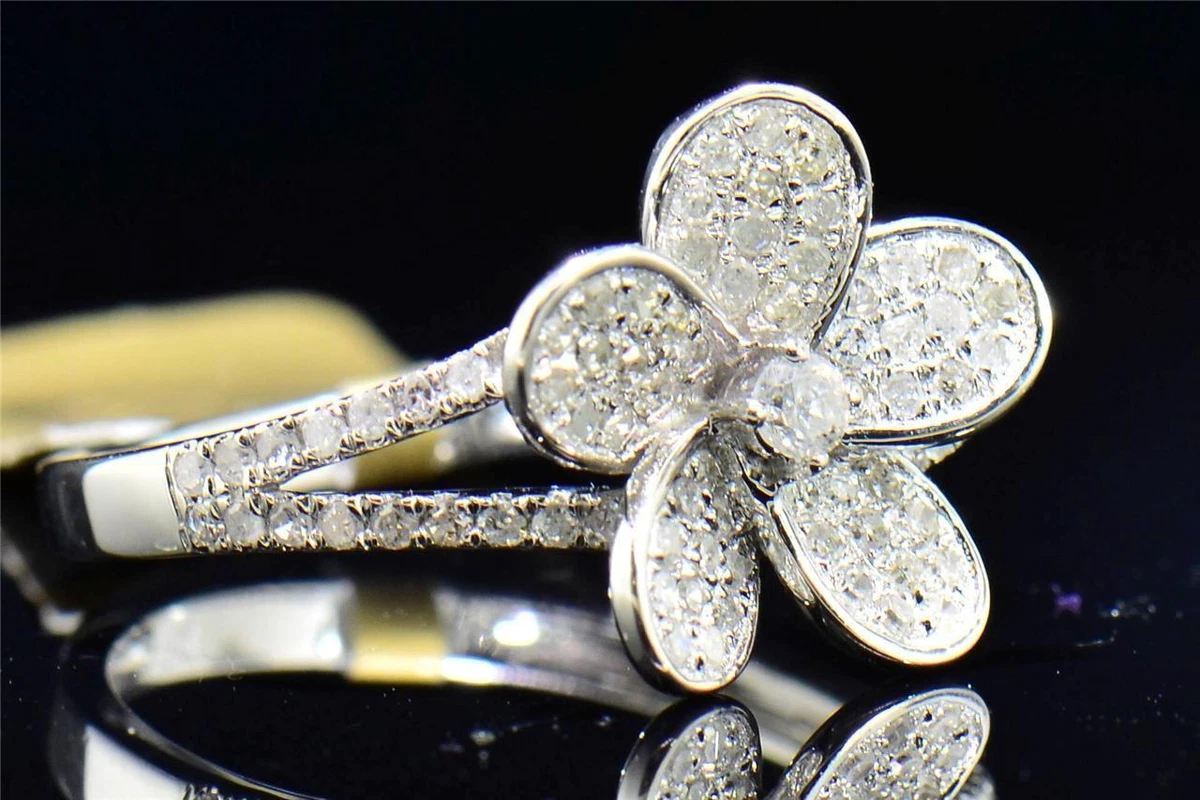 Flower cocktail hotsell ring