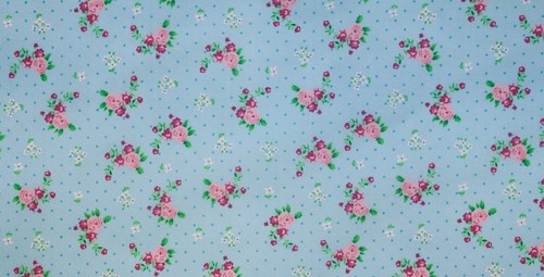 Rosen & Nadel Punkte Blumen Design – Bedruckt Polycotton Stoff - Feder - Bild 7 von 20