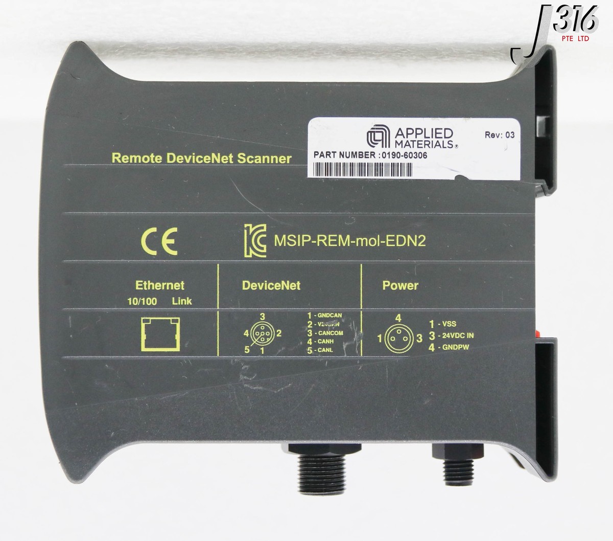 34142 APPLIED MATERIALS REMOTE DEVICENET SCANNER 0190-60306 | eBay