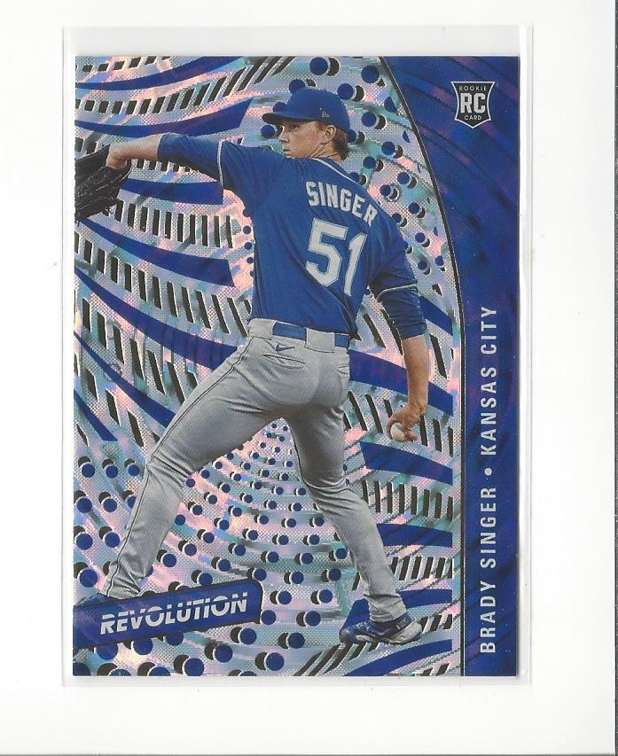 2021 Panini Revolution Fractal #50 Brady Singer RC Rookie Royals