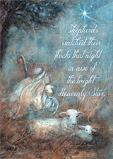 Shepherd Boy Sherri Buck Baldwin Box of 18 Religious Christmas Cards