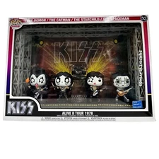 Funko Pop Moment Deluxe Kiss Alive II Tour in 1978 Vinyl Figures WM Exclusive