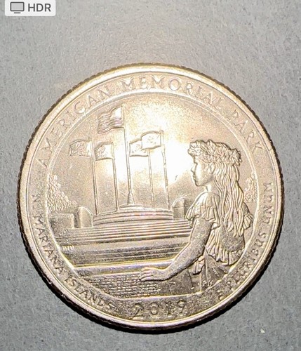 Must See!! 2019 P AMERICAN MEMORIAL PARK QUARTER ERROR DDO - Picture 8 of 10