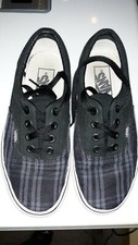 Vans TB5B Black/Grey checker Canvas Shoes Sz: Men's 3.5 / Women's 5
