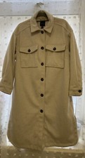 New Look Shacket. Coat Stone Oversized 12 More 14/16 Nwt