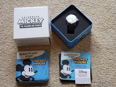 75th Anniversary Mickey Mouse Vintage Comics Watch in Collectable Tin Watches | Disleelandia main image 4
