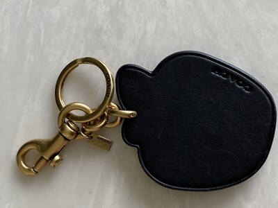 NEW COACH RED MY APPLE CAMP LEATHER KEYRING CHARM FOB 3811 | eBay