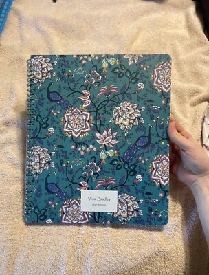 Vera Bradley Large Notebook In Peacock Garden Pattern NWT