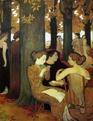 The Muses Maurice Denis 1893 Nabi Symbolist Art Nouveau Art Print