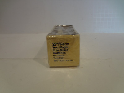  Eagle Electric 271 V-box, two single pole quiet switches