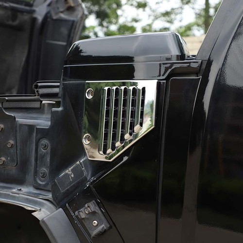 Fits For HUMMER H2 FRONT HOOD & SIDE AIR INTAKE VENT COVERS CHROME 2003-2009 US - Picture 3 of 24
