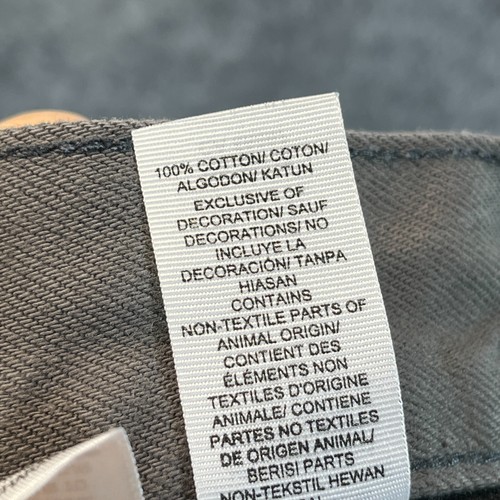 Lucky Brand Jeans Men's 28x32 121 Heritage Slim Gray Distressed Stretch Denim - Picture 9 of 13