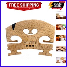 Violin Bridge 4/4: Finer Grade Solid Maple Violin Bridge, Pre-Cut  Pre-Fitte...