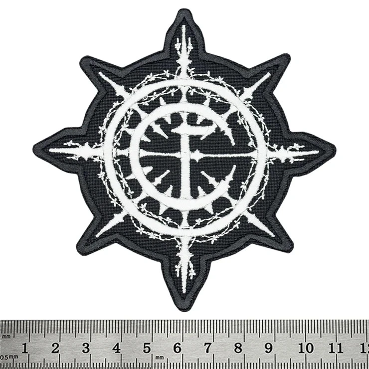 Death Band Logo Large Embroidered Sew-On Back Patch for Jacket Vest