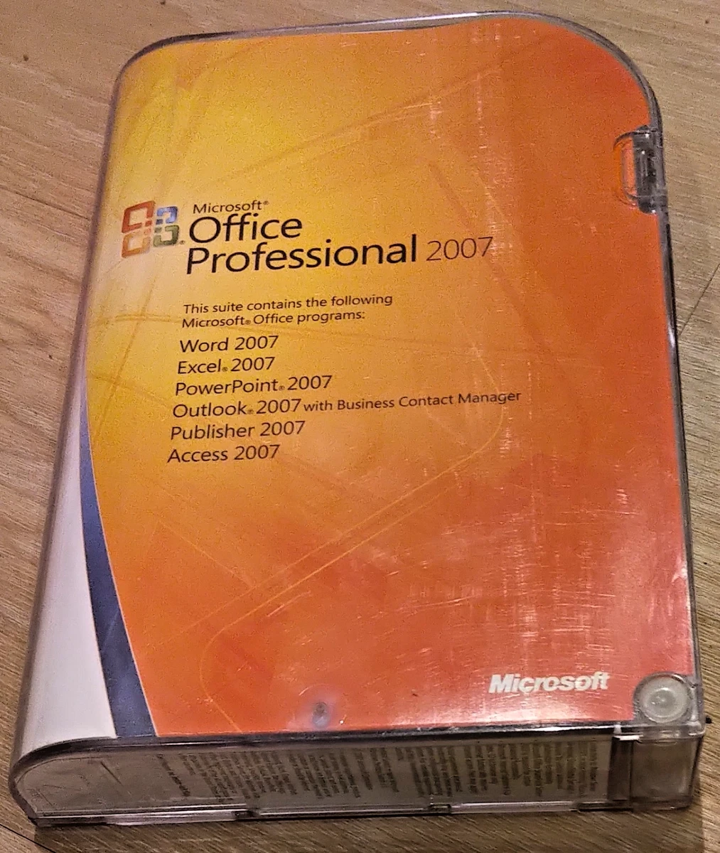 Microsoft Office 2007 Professional for sale | eBay
