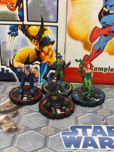 Heroclix Mixed Lot of 4: Nightwing Riddler Poison Ivy Bane DC 2 EAF 3