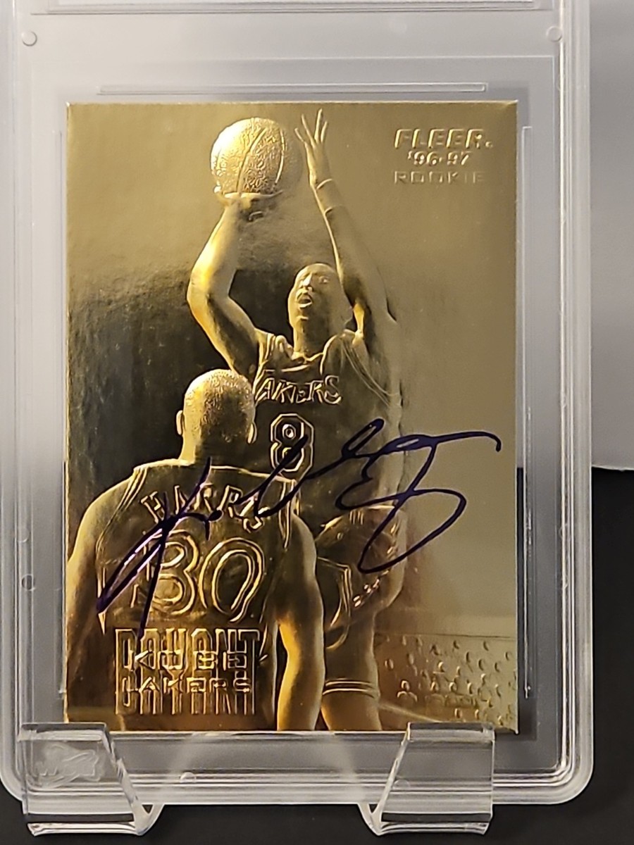 1996-97 Fleer 23KT Gold Kobe Bryant Rookie Purple Signature (RC