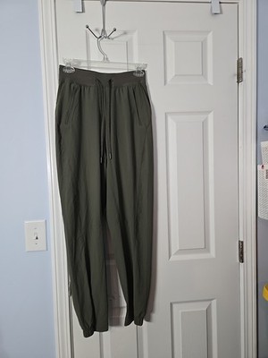 Lululemon Size 4 Trouser Pant Dark Wren Wrap Front Stretchy Slouchy Women