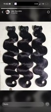 Virgin Indian Hair Extensions Black 1