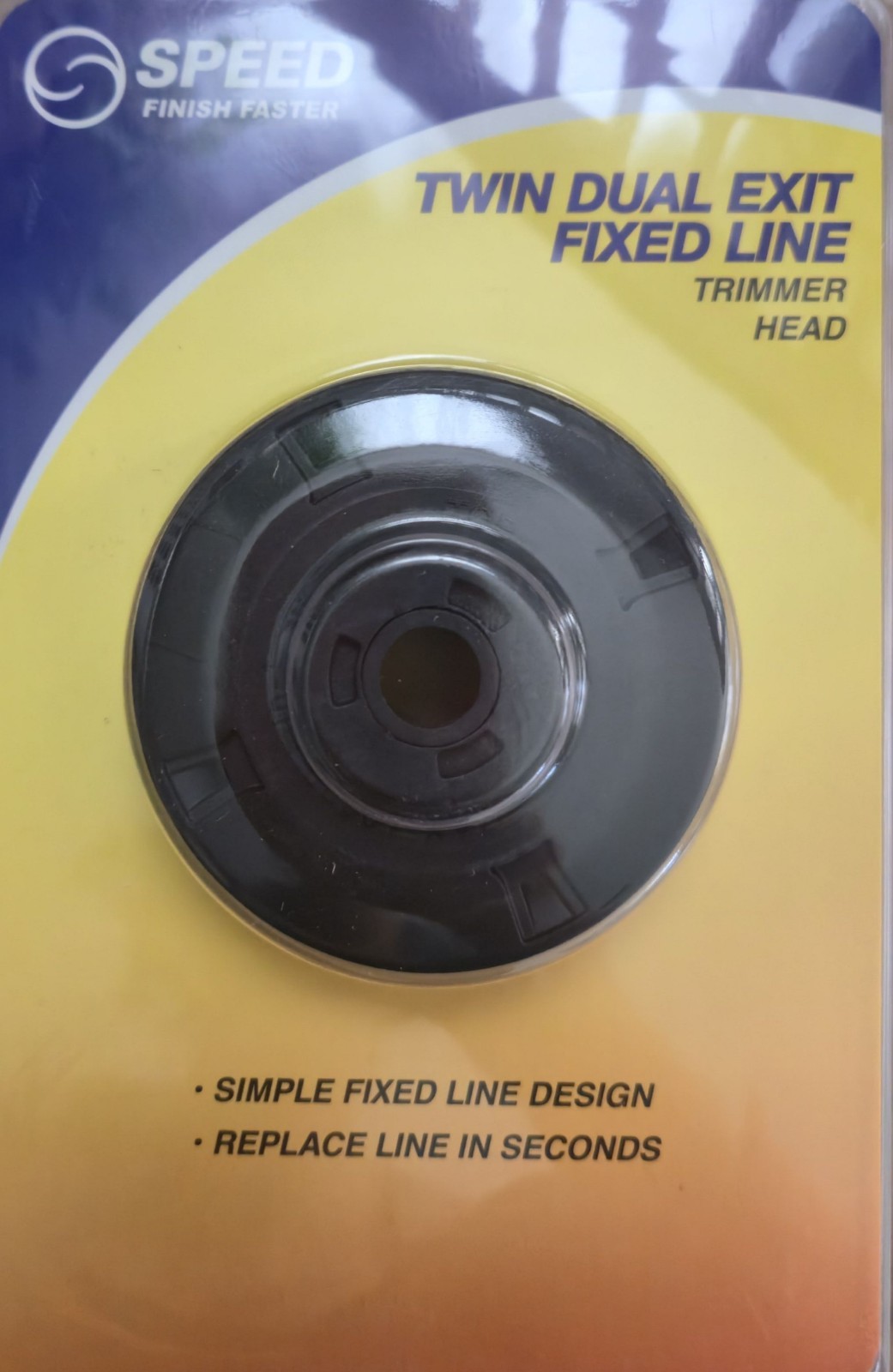 Speed Finish Faster - Twin Dual Exit Fixed Line - Trimmer Head NEW