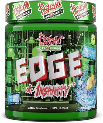 Psycho Pharma Strongest High Stim Preworkout Powder - Edge of Insanity - Most