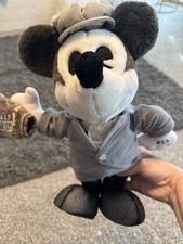 Original Authentic Disney Store Steamboat Willie Mickey Mouse Plush Stuffed Toy