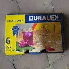 Drinking Glasses Chope Unie Duralex Set of 6 22cl From France Cups, Glass 
