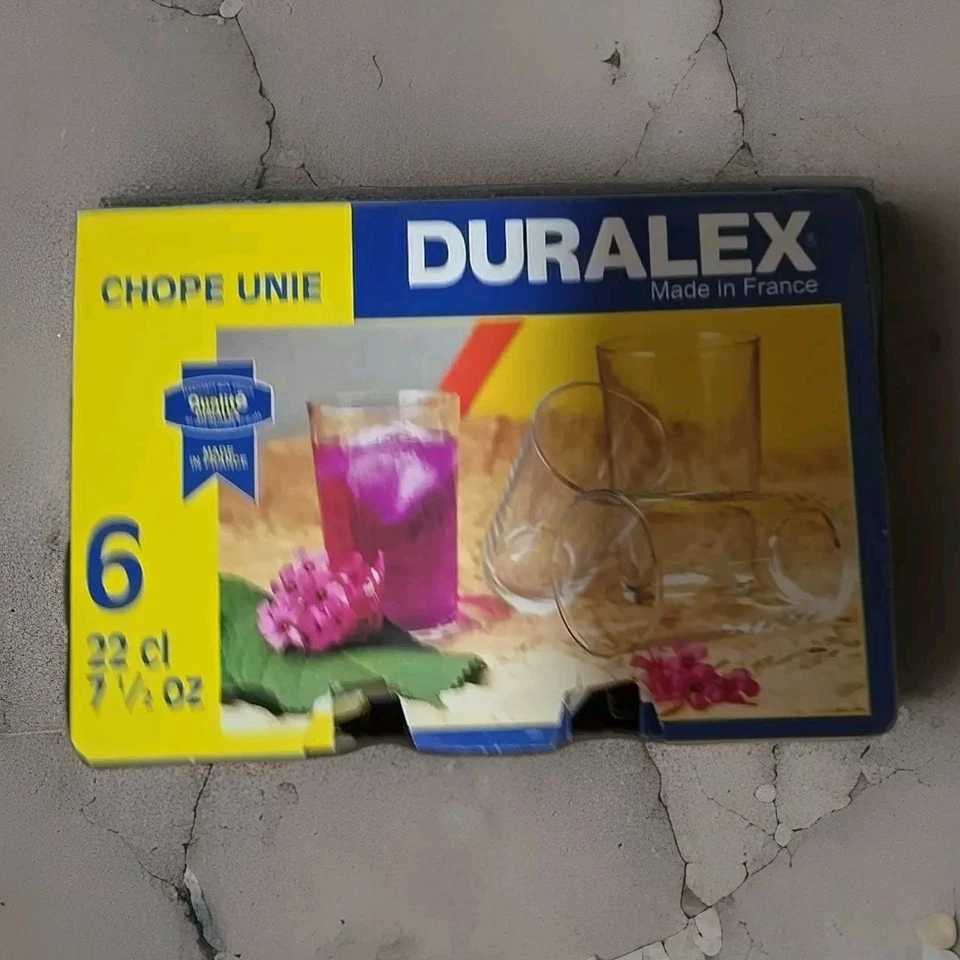 Trinkgläser Chope Unie Duralex 6er-Set 22cl Aus Frankreich Tassen, Glas  - Bild 1 von 4