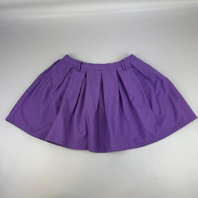Vintage Hot Topic Womens Size L Pleated Skirt Purple Goth Emo Scene