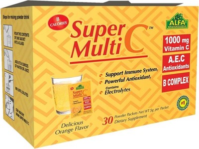 ALFA VITAMINS Super Multi C, Vitamin C Powder and Multivitamin Supplement Premiu