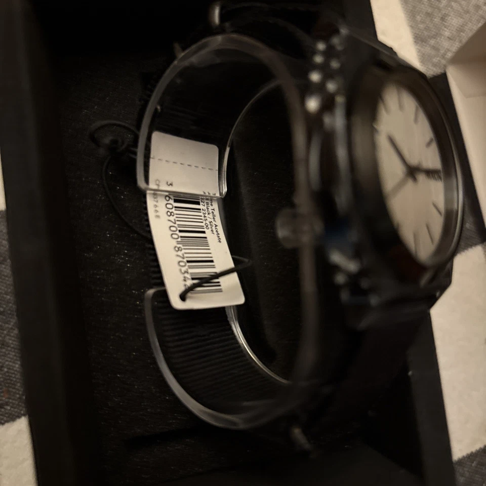 Reloj Nixon ~ Time Teller Acetato ~ Todo Negro/Plateado 40 mm ~ A327-2345 Foto 2 de 4