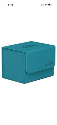 Ultimate Guard Sidewinder 100+ Deck Box Xenoskin, Magnetic Closure, Petrol