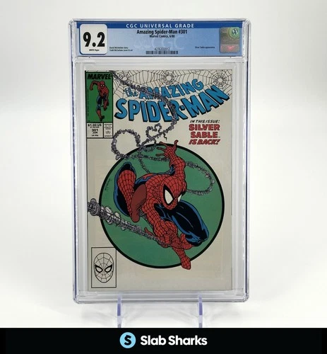 AMAZING SPIDER-MAN #301 MARVEL COMICS 6/88 CGC 9.2 WHITE PAGES