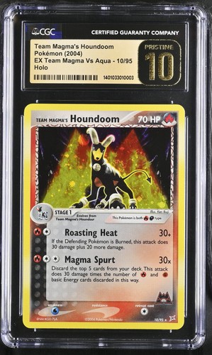 Team Magma's Houndoom graded CGC 10 for sale on eBay