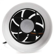 DC 12V 4.3in Booster Blower Exhaust Ducting Vent Fan Inline Duct Fan Air Cooling