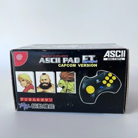 SEGA Dreamcast ASCII PAD FT Special CAPCOM ASC-1301M Black Complete Box Unused