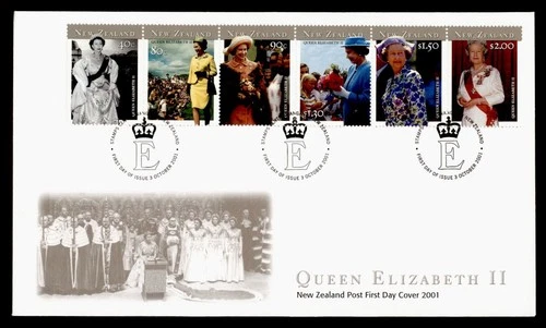 DR WHO 2001 NEW ZEALAND FDC QEII STRIP $2 M79768