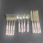 Vintage 3 Piece Coca Cola Cafe Flatware Set Gibson