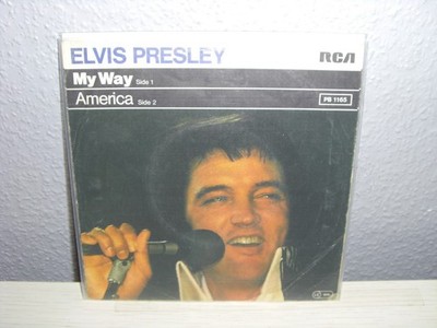 Single Cover / ELVIS PRESLEY ( MAY WAY / AMERICA ) Nur Cover