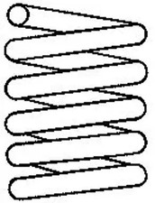 Suspension spring 997 698 SACHS for MERCEDES-BENZ G-CLASS G-CLASS Cabrio