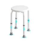 Shower Chair Bath Seat Stool Bathroom Elderly Aids Adjustable Height 300lb