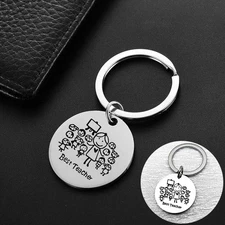 Steel Keychain Student Send Teacher Gift 1 PcsKeychain Stainless