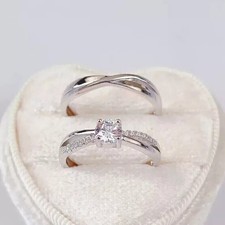 2 Ct Round Cut Simulated Diamond Solitaire Wedding Ring In 14k White Gold Plated