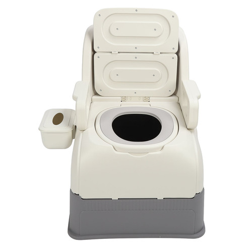 Bedside Commode For Toilet Soft Padded Removable Armrest High Load Capacity BLW - Picture 6 of 24