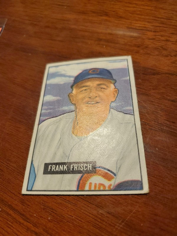 1951 Bowman #282 Frank Frisch Mgr Hi Number GOOD